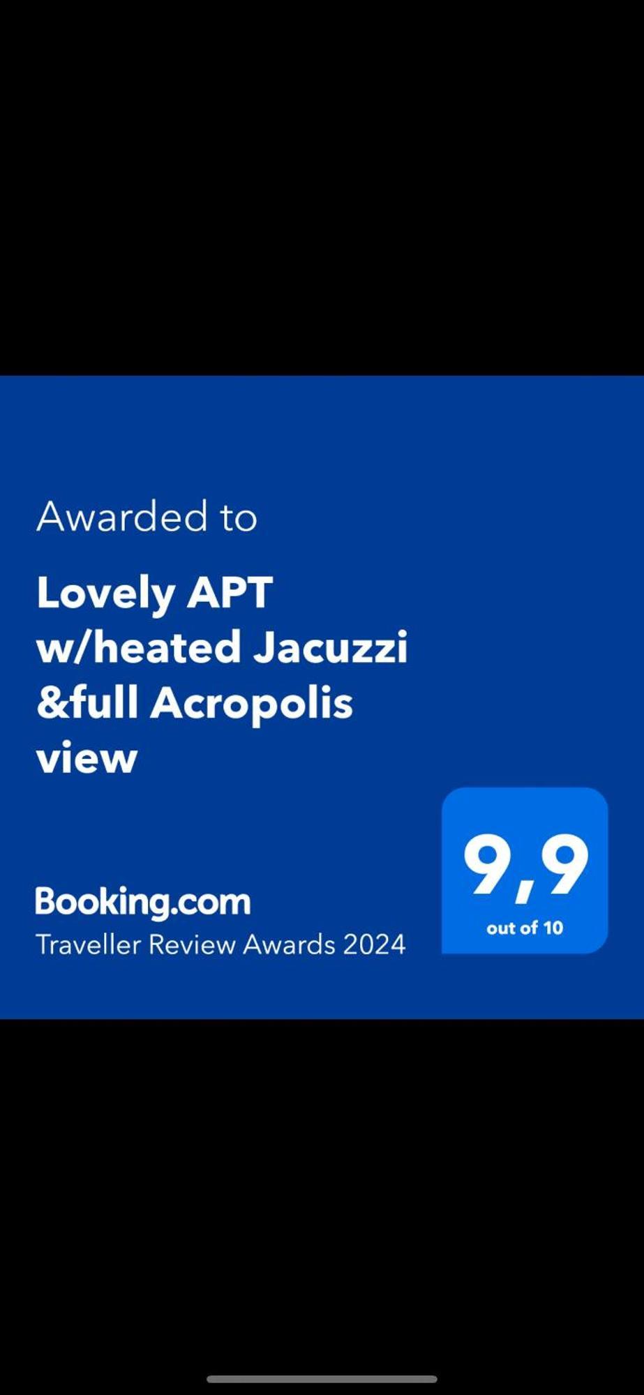 Lovely Apt W/Heated Jacuzzi &Full Acropolis View Афины Экстерьер фото
